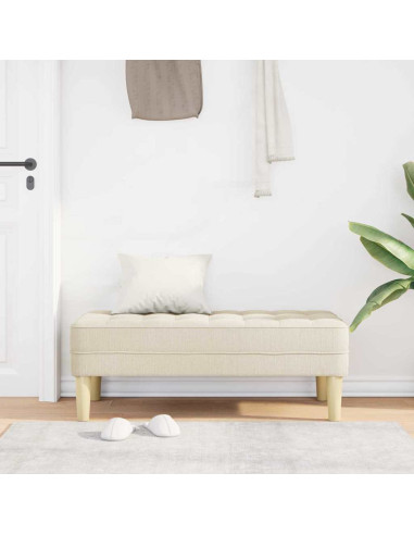 panchina con cuscino Tela 113 x 57 x 39 cm Tessuto