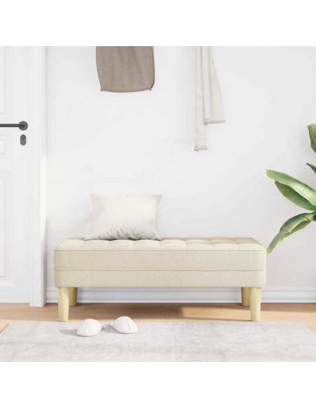panchina con cuscino Tela 113 x 57 x 39 cm Tessuto