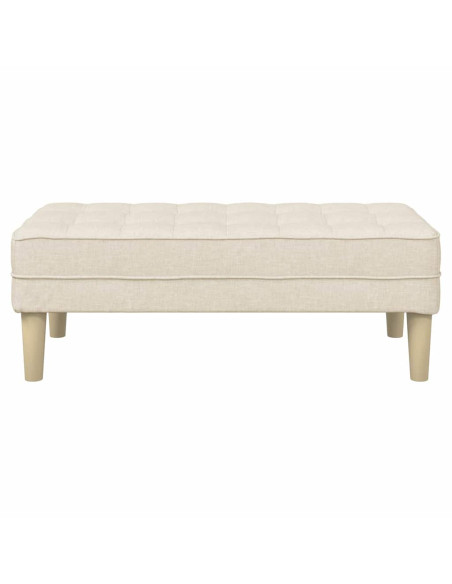 panchina con cuscino Tela 113 x 57 x 39 cm Tessuto