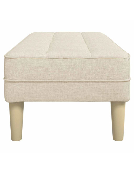 panchina con cuscino Tela 113 x 57 x 39 cm Tessuto