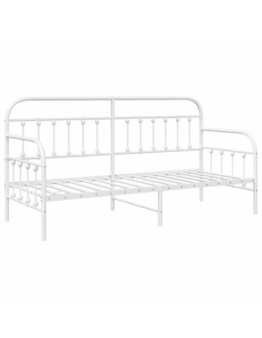 Struttura per letto di giorno Bianco 75 x 190 cm