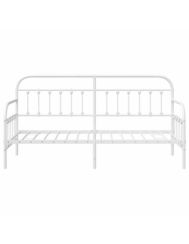 Struttura per letto di giorno Bianco 75 x 190 cm