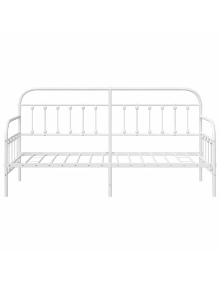 Struttura per letto di giorno Bianco 75 x 190 cm