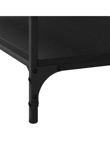 Tavolino da salotto Rovere Nero 81 x 50 x 40 cm