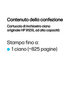 HP Cartuccia di inchiostro ciano originale 912XL ad alta capacità 2