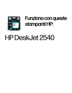 HP Cartuccia originale inchiostro nero 301 2