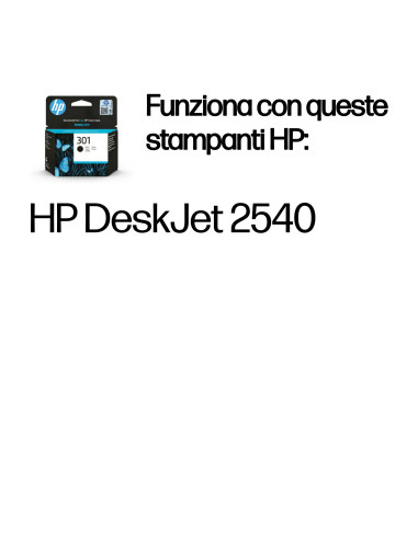 HP Cartuccia originale inchiostro nero 301