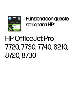 HP Cartuccia inchiostro ciano originale ad alta capacità 953XL 2