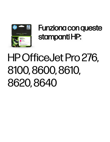 HP Cartuccia originale inchiostro magenta ad alta capacità 951XL