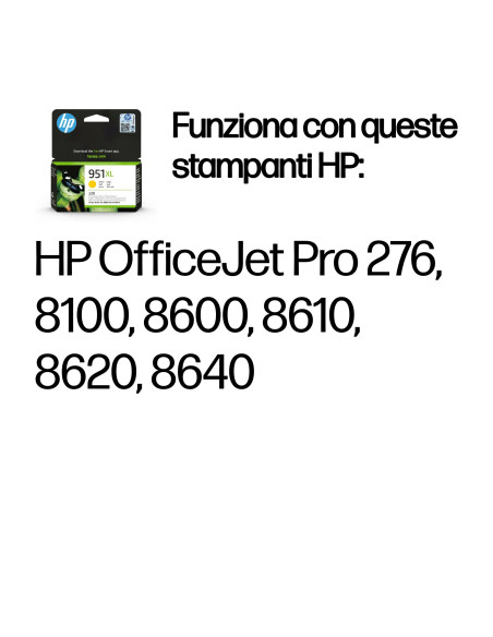 HP Cartuccia originale inchiostro giallo ad alta capacità 951XL