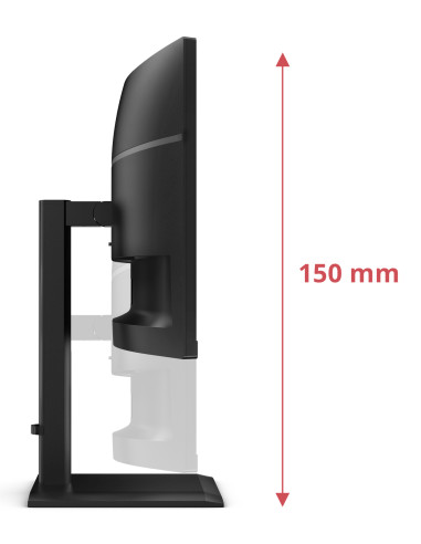 AOC E4 CU34E4CV Monitor PC 86,4 cm (34") 3440 x 1440 Pixel UltraWide Quad HD LCD Nero