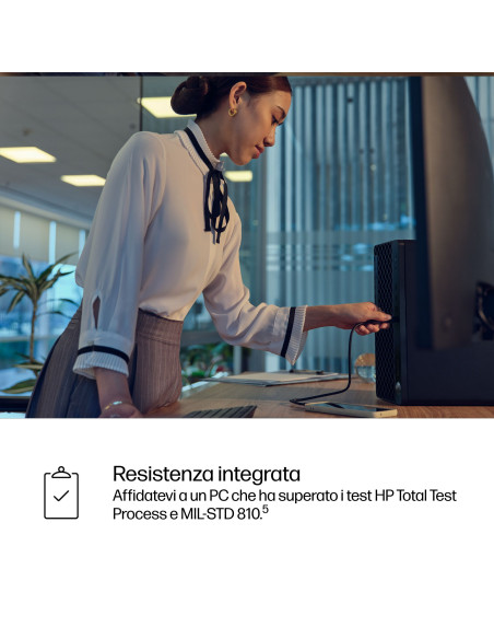 HP ProDesk 4 G1i AI PC Intel Core Ultra 5 235 8 GB DDR5-SDRAM 512 GB SSD Windows 11 Pro Tower Nero