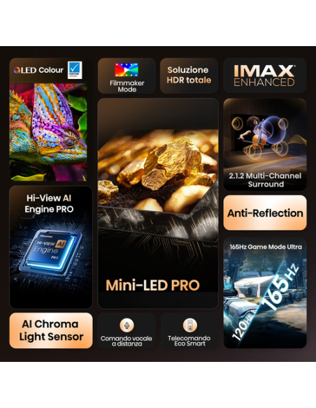 Hisense Smart TV ULED MiniLED 55" 4K 55U7Q PRO