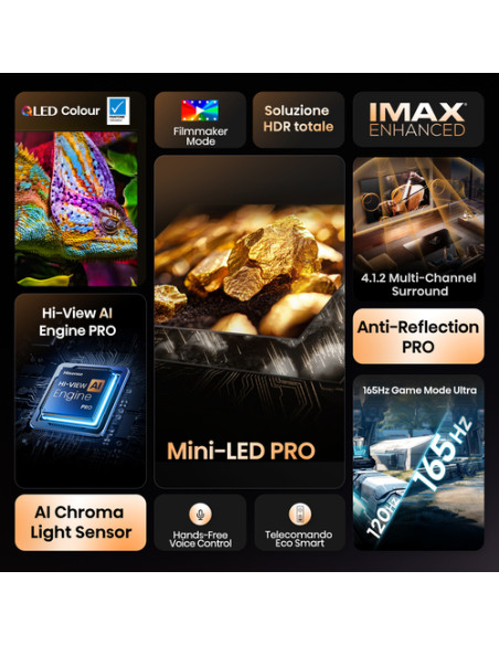 Hisense Smart TV ULED MiniLED 85" 4K 85U8Q