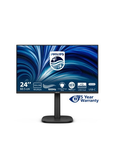 Philips Serie 3000 24B2N3200D/00 Monitor PC 61,2 cm (24.1") 1920 x 1200 Pixel WUXGA LCD Nero