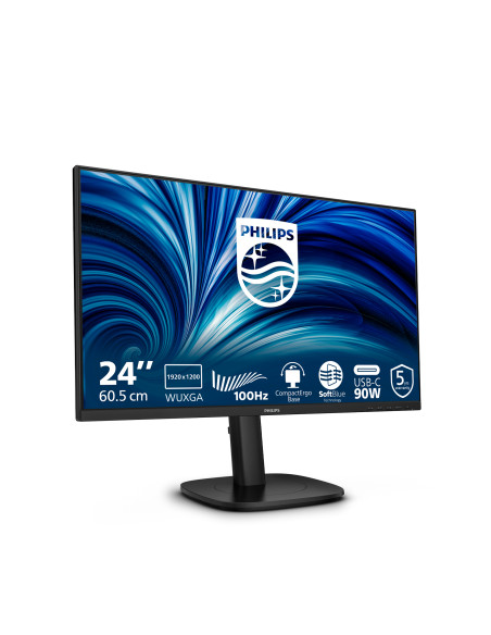 Philips Serie 3000 24B2U3301D/00 Monitor PC 61,2 cm (24.1") 1920 x 1200 Pixel WUXGA LCD Nero