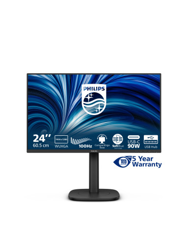 Philips Serie 3000 24B2U3301D/00 Monitor PC 61,2 cm (24.1") 1920 x 1200 Pixel WUXGA LCD Nero