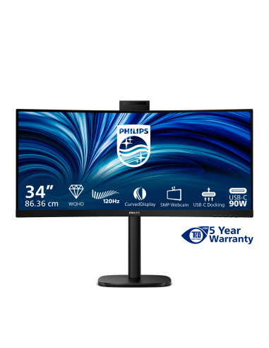 Philips Serie 3000 34B2U3600CH/00 Monitor PC 86,4 cm (34") 3440 x 1440 Pixel Wide Quad HD LCD Nero