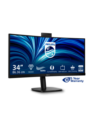 Philips Serie 3000 34B2U3600CH/00 Monitor PC 86,4 cm (34") 3440 x 1440 Pixel Wide Quad HD LCD Nero