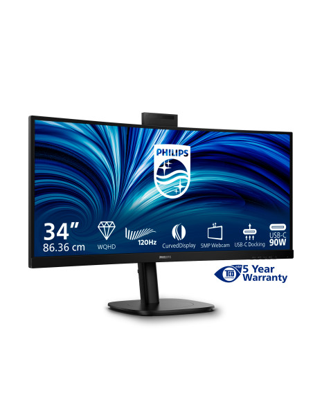 Philips Serie 3000 34B2U3600CH/00 Monitor PC 86,4 cm (34") 3440 x 1440 Pixel Wide Quad HD LCD Nero