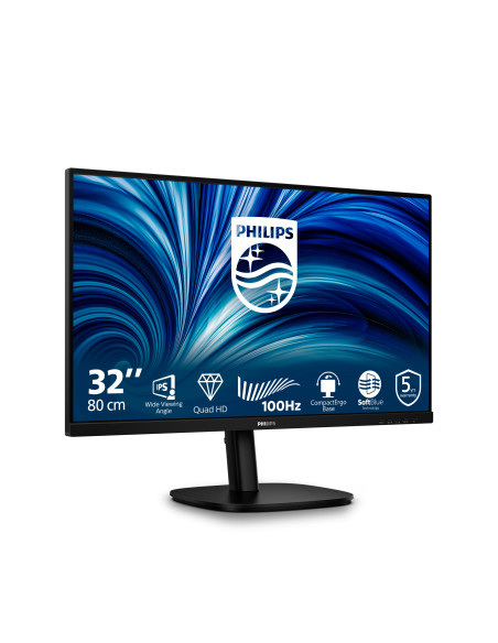 Philips Serie 3000 32B2N3500/00 Monitor PC 80 cm (31.5") 2560 x 1440 Pixel Quad HD LCD Nero