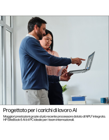 HP EliteBook 6 G1i AI Intel Core Ultra 5 225U Computer portatile 35,6 cm (14") WUXGA 16 GB DDR5-SDRAM 512 GB SSD Wi-Fi 6E (802.1