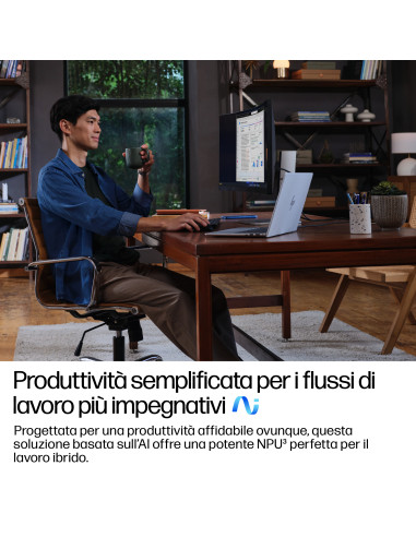 HP EliteBook 8 G1i Next Gen AI Wolf Pro Security Edition Copilot+ PC Intel Core Ultra 5 226V Computer portatile 35,6 cm (14") WU