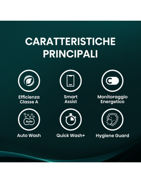 Hisense WD3S9043BW7 lavasciuga Libera installazione Caricamento frontale Bianco