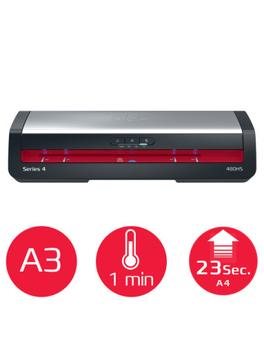 GBC 4410072EU plastificatrice Plastificatrice a caldo 800 mm/min Nero, Acciaio inox