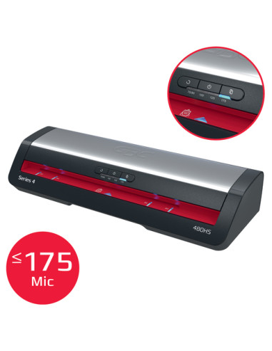 GBC 4410072EU plastificatrice Plastificatrice a caldo 800 mm/min Nero, Acciaio inox