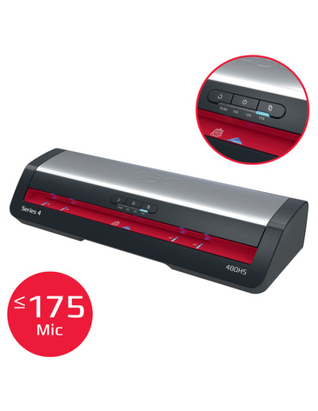 GBC 4410072EU plastificatrice Plastificatrice a caldo 800 mm/min Nero, Acciaio inox