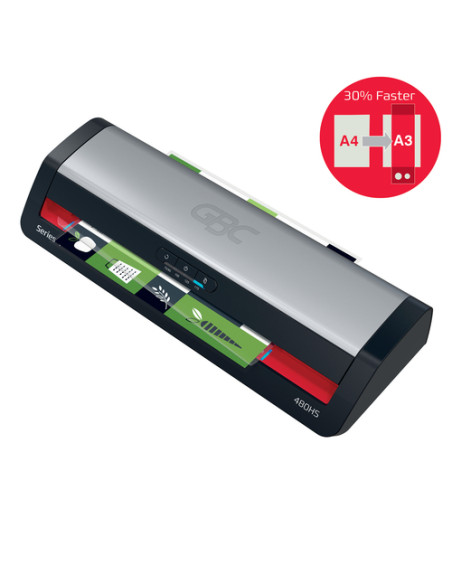 GBC 4410072EU plastificatrice Plastificatrice a caldo 800 mm/min Nero, Acciaio inox