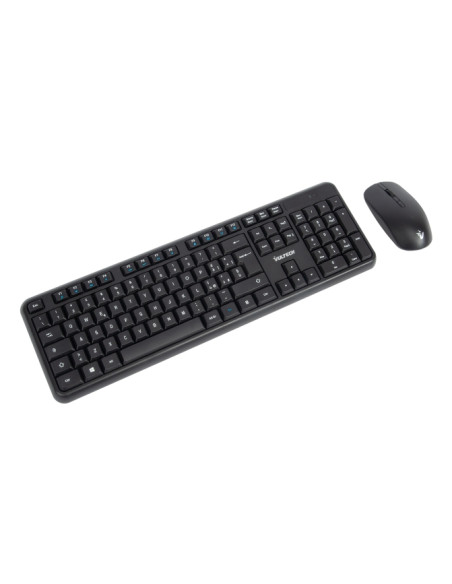 Vultech KM-811W tastiera Mouse incluso Ufficio Wireless a RF + USB QWERTY Italiano Nero