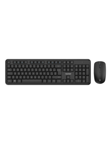 Vultech KM-811W tastiera Mouse incluso Ufficio Wireless a RF + USB QWERTY Italiano Nero