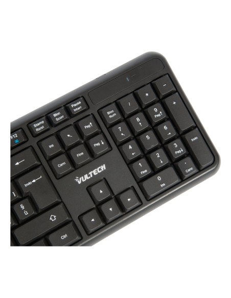 Vultech KM-811W tastiera Mouse incluso Ufficio Wireless a RF + USB QWERTY Italiano Nero