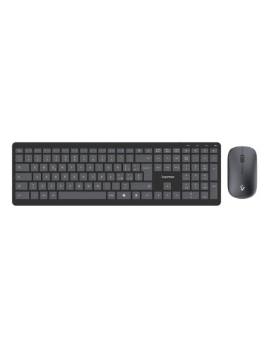 Vultech KM-851W tastiera Mouse incluso Ufficio Wireless a RF + USB QWERTY Italiano Nero