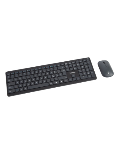 Vultech KM-851W tastiera Mouse incluso Ufficio Wireless a RF + USB QWERTY Italiano Nero