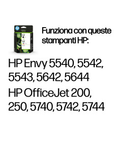 HP Confezione da 2 cartucce originali di inchiostro nero/tricromia 62 2