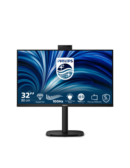Philips Serie 3000 32B2U3601H/00 Monitor PC 80 cm (31.5") 2560 x 1440 Pixel Quad HD LCD Nero