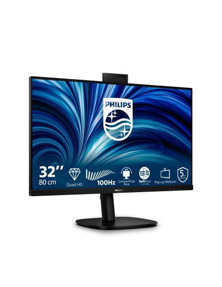 Philips Serie 3000 32B2U3601H/00 Monitor PC 80 cm (31.5") 2560 x 1440 Pixel Quad HD LCD Nero