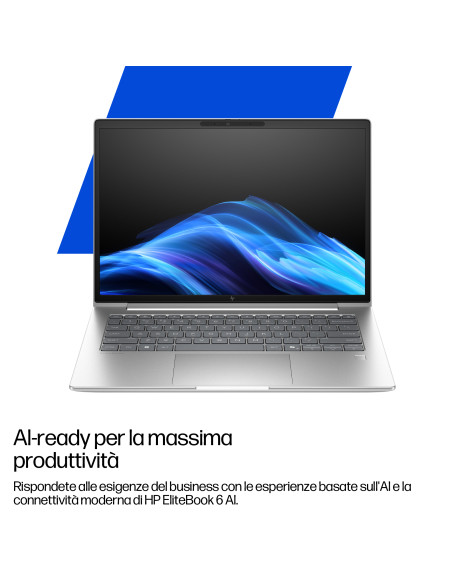 HP EliteBook 6 G1i AI Intel Core Ultra 7 255U Computer portatile 35,6 cm (14") WUXGA 16 GB DDR5-SDRAM 512 GB SSD Wi-Fi 6E (802.1