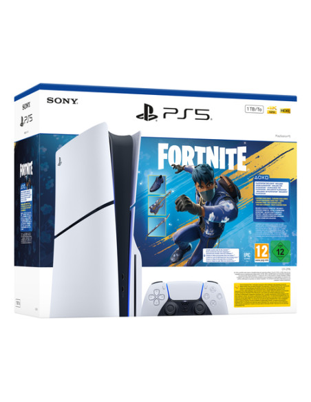 Sony PlayStation 5 - Fortnite Flowering Chaos Bundle 1 TB Wi-Fi Nero, Bianco