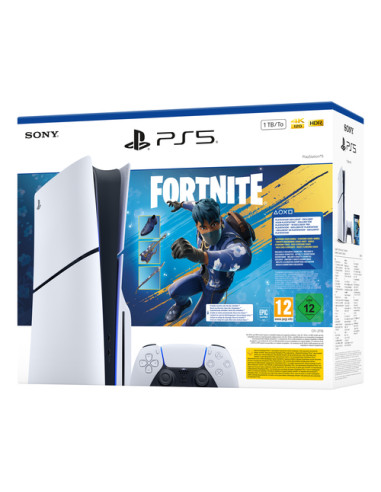 Sony PlayStation 5 - Fortnite Flowering Chaos Bundle 1 TB Wi-Fi Nero, Bianco