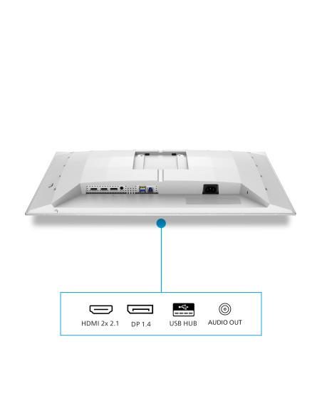 Philips Evnia 6000 27M2N6501L/00 Monitor PC 67,3 cm (26.5") 2560 x 1440 Pixel Quad HD QD-OLED Bianco