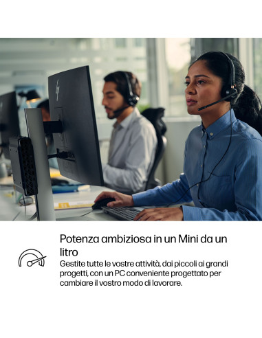 HP ProDesk 4 G1i AI PC Intel Core Ultra 5 235T 16 GB DDR5-SDRAM 512 GB SSD Windows 11 Pro Mini PC Nero