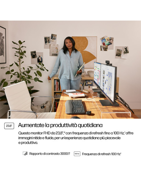 HP Series 3 Pro Monitor serie 3 Pro FHD da 23,8" – 324pv