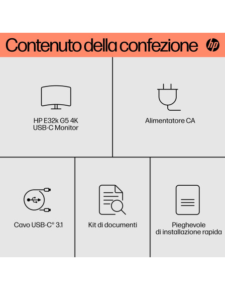 HP Monitor E32k G5 4K USB-C