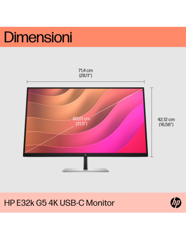 HP Monitor E32k G5 4K USB-C