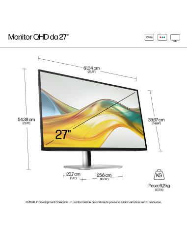 HP Monitor serie 5 Pro QHD 27'' – 527pq