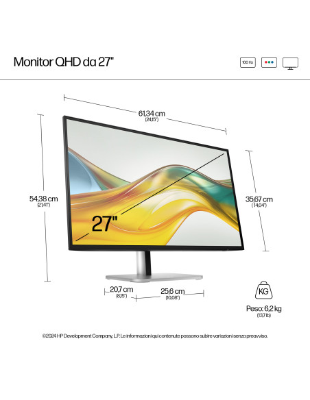 HP Monitor serie 5 Pro QHD 27'' – 527pq